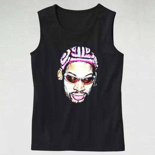 Dennis Rodman Rapper New Hair Aesthetic Tank top 1