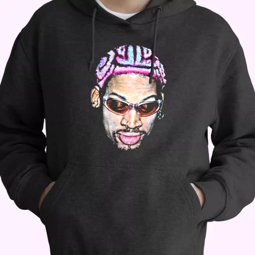 Dennis Rodman Rapper New Hair Fashionable Hoodie 1