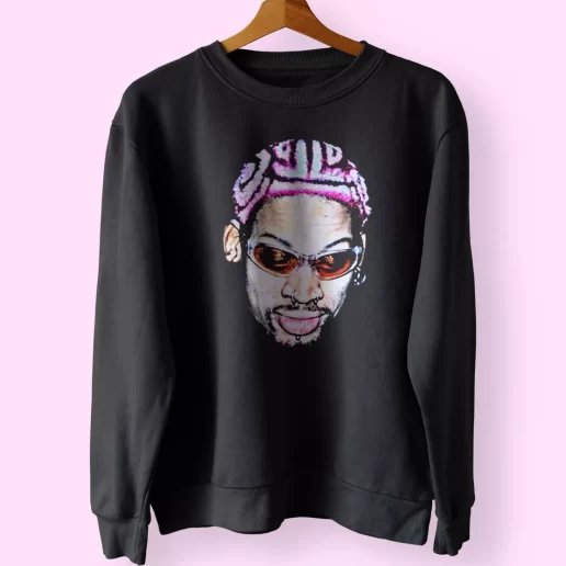 Dennis Rodman Rapper New Hair Sweatshirt Outfit 1