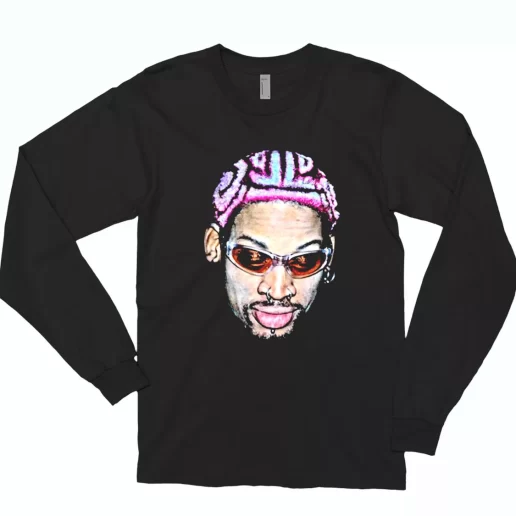 Dennis Rodman Rapper New Hair Trendy Long Sleeve T Shirt 1