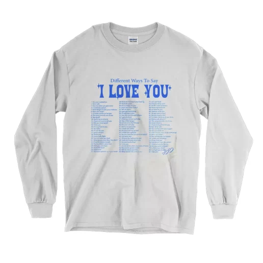 Different Ways Say I Love You Long Sleeve T Shirt Christmas Outfit 1