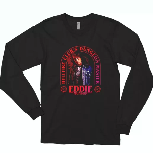 Eddie Munson Hellfire Club Dungeon Master Casual Long Sleeve T Shirt 1