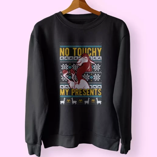 Emperors New Groove Kuzco No Touchy Sweatshirt Xmas Outfit 1