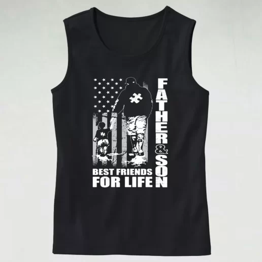 Father And Son Best Friends For Life Dad Gym Tank Top 1