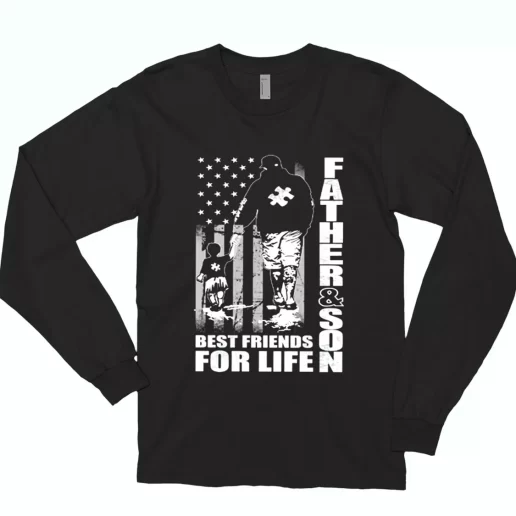 Father And Son Best Friends For Life Long Sleeve T Shirt Gift 1