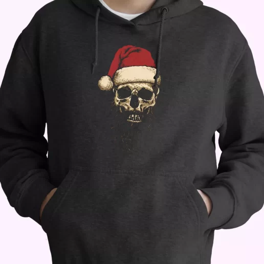 Father Christmas Santa Skull Hoodie Xmas Outfits 1