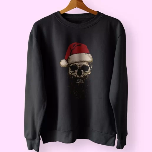 Father Christmas Santa Skull Sweatshirt Xmas Outfit 1