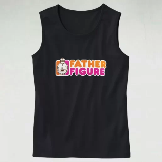 Father Figure Dunkin Donuts Style Dad Gym Tank Top 1