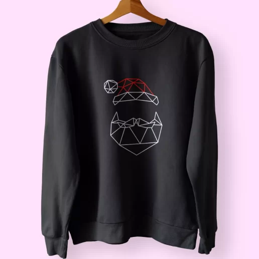 Geometric Santa Father Sweatshirt Xmas Outfit 1