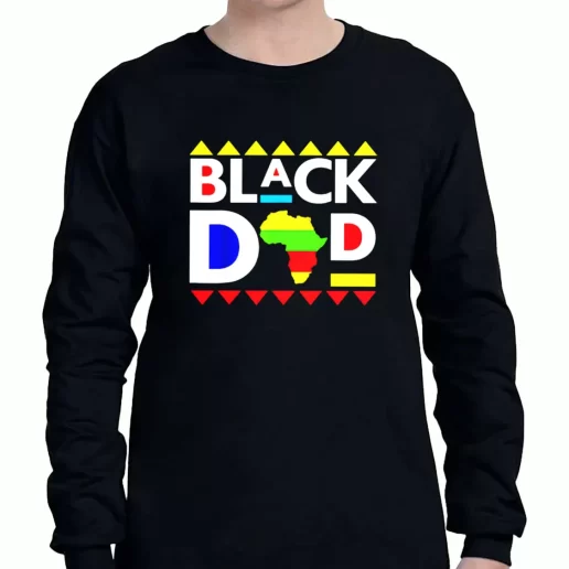 Graphic Long Sleeve T Shirt Black Dad Juneteenth King Father Africa a Father Day Gift 1