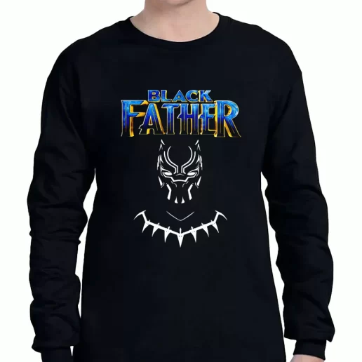 Graphic Long Sleeve T Shirt Black Father Marvel Fan a Father Day Gift 1