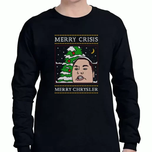 Graphic Long Sleeve T Shirt Christine Sydelko Merry Crimus Crisis Chrysler Christmas Xmas Clothing Sale 1