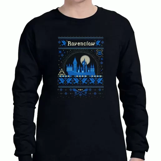 Graphic Long Sleeve T Shirt Harry Potter Ravenclaw Ugly Christmas Xmas Clothing Sale 1