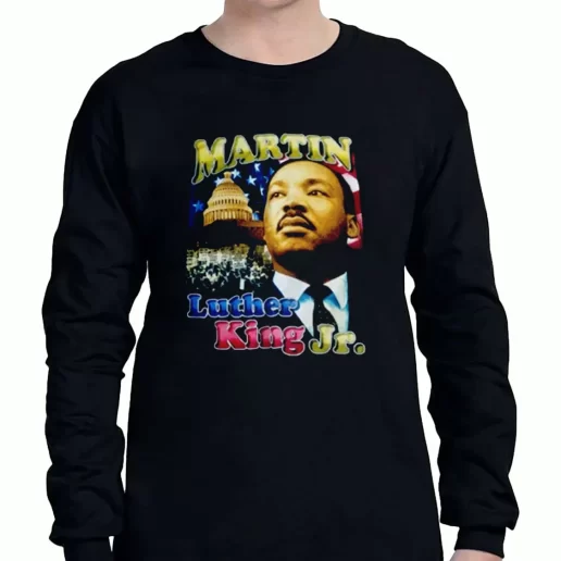 Graphic Long Sleeve T Shirt Martin Luther King Jr Freedom 1