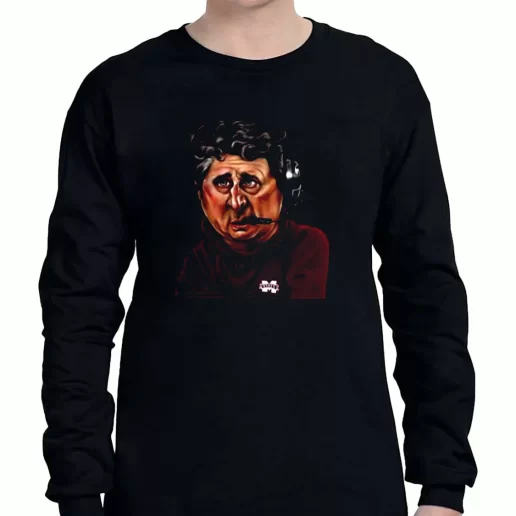 Graphic Long Sleeve T Shirt Mike Leach American Football Art 1