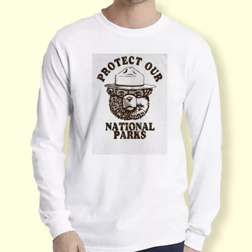 Graphic Long Sleeve T Shirt Protect Our National Parks Gift For Earth Day 1