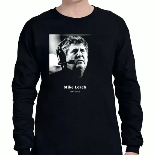 Graphic Long Sleeve T Shirt Rip Legend Never Die Mike Leach 1