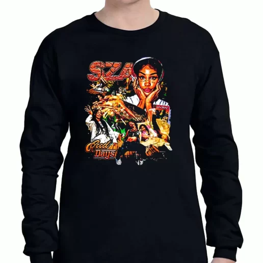 Graphic Long Sleeve T Shirt Sza Good Days 1