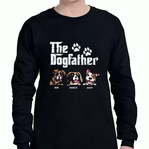 Graphic Long Sleeve T Shirt The Dog Father a Father Day Gift 1