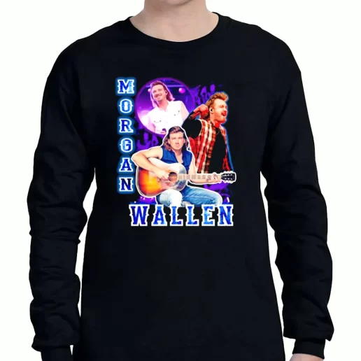 Graphic Long Sleeve T Shirt The Morgan Wallen Homage 1