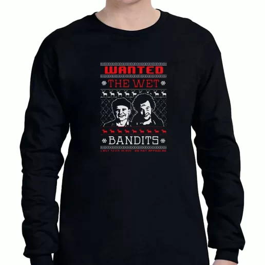 Graphic Long Sleeve T Shirt The Wet Bandits Christmas Xmas Clothing Sale 1