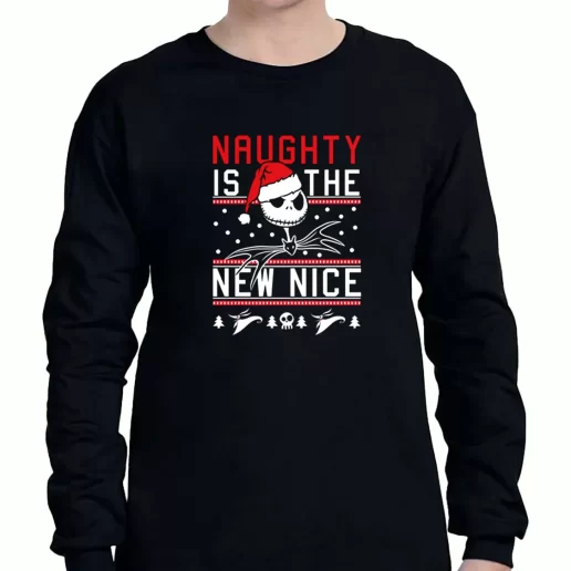 Graphic Long Sleeve T Shirt ightmare Before Christmas Nice Jack Xmas Clothing Sale 1