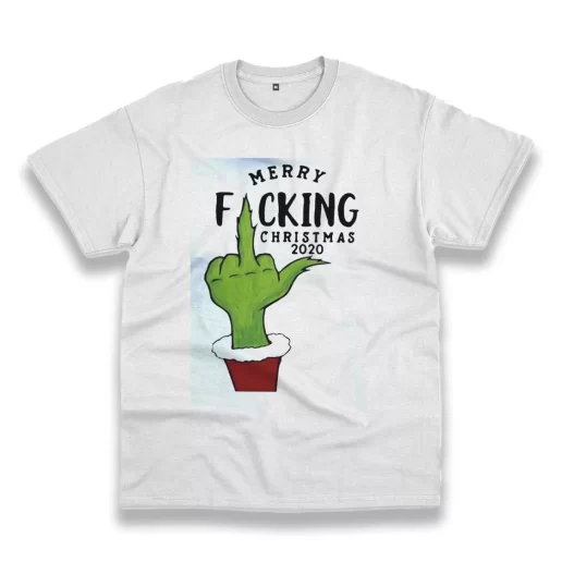 Grinch Hand Merry Fucking Christmas Funny Christmas T Shirt 1