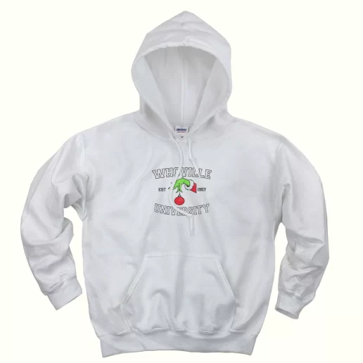 Grinch Whoville University Est 1957 Ugly Christmas Hoodie 1