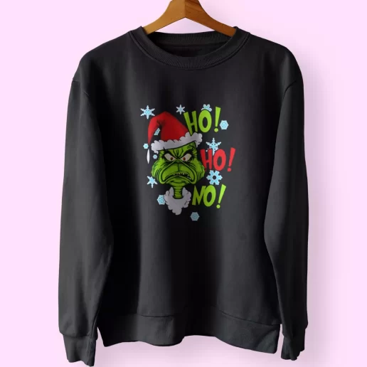 Grinch mashup santa ho ho ho Sweatshirt Xmas Outfit 1