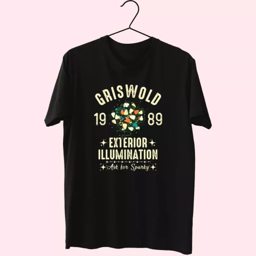 Griswold Family Exterior Illumination T Shirt Xmas Design 1