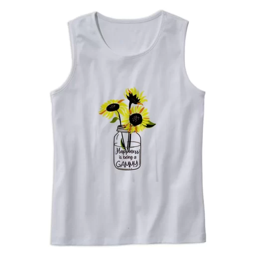 Happiness Is Being Gammy Life Sunflower Earth Day Tank Top 1