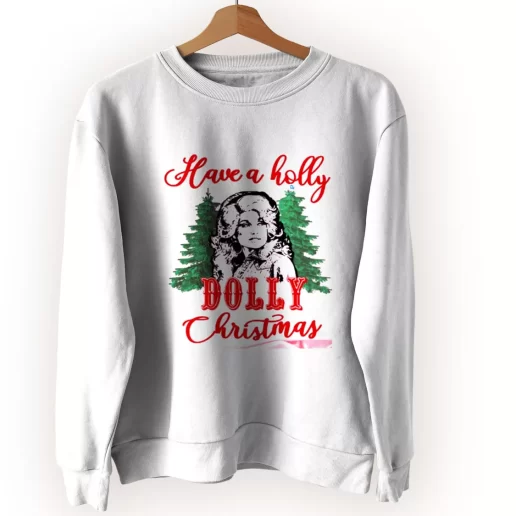 Have A Holly Dolly Parton Christmas Ugly Christmas Sweater 1