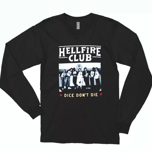 Hellfire Club Dice Dont Die Casual Long Sleeve T Shirt 1