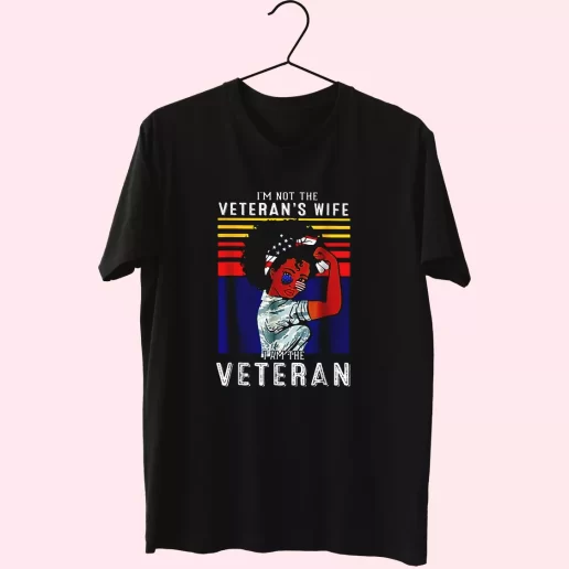 Im Not The Veterans Wife American Flag Vetrerans Day T Shirt 1
