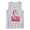 Im So Good Santa Came Twice Gym Christmas Tank Top 1