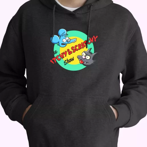 Itchy And Scratchy Show Rocket Fashionable Hoodie 1