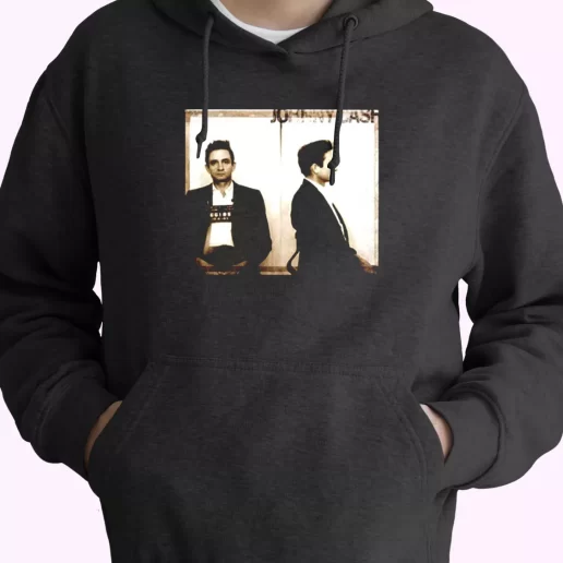 Johnny Cash Mugshot Fashionable Hoodie 1