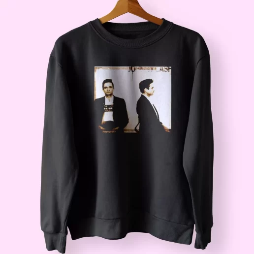 Johnny Cash Mugshot Sweatshirt Outfit 1