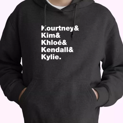 Kourtney Kim Chloe Kendall And Kylie Family Fashionable Hoodie 1