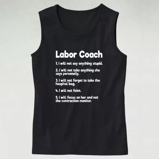 Labor Coach Expecting Dad Rules Dad Gym Tank Top 1