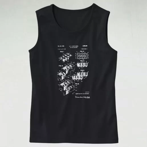 Lego Brick Patent Aesthetic Tank top 1