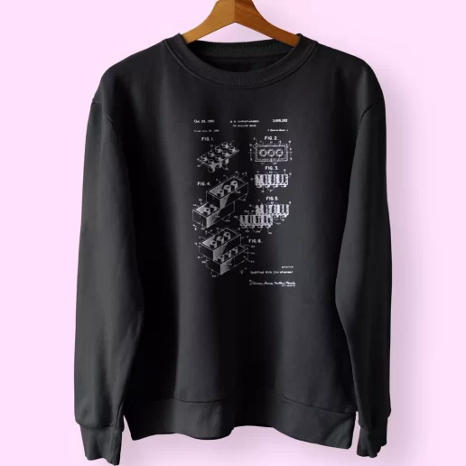 Lego Brick Patent Sweatshirt Outfit 1