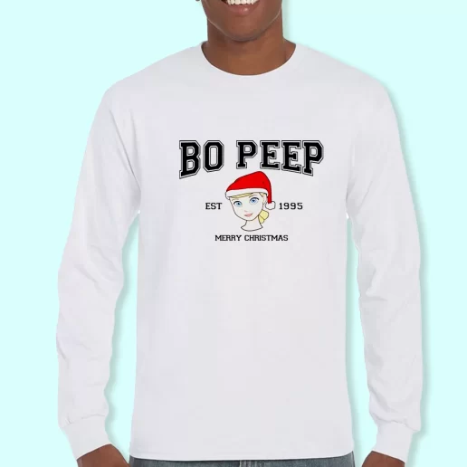 Long Sleeve T Shirt Design Bo Beep Mery Christmas Christmas Day Gift 1