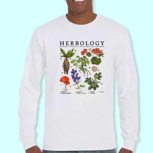 Long Sleeve T Shirt Design Herbology Plants Christmas Day Gift 1