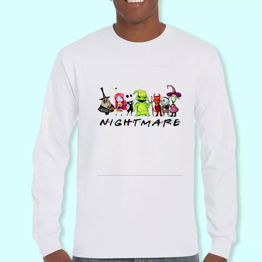 Long Sleeve T Shirt Design Nightmare Before Christmas Friends Christmas Day Gift 1