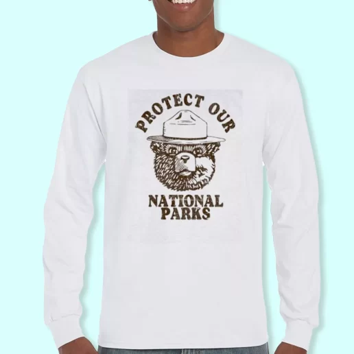 Long Sleeve T Shirt Design Protect Our National Parks Costume For Earth Day 1