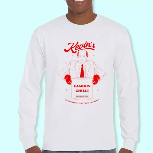Long Sleeve T Shirt Design The Office Kevins Famous Chilli Christmas Day Gift 1