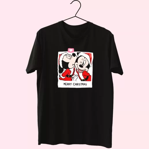 Love SANTA MICKEY MOUSE AND MINNIE T Shirt Xmas Design 1