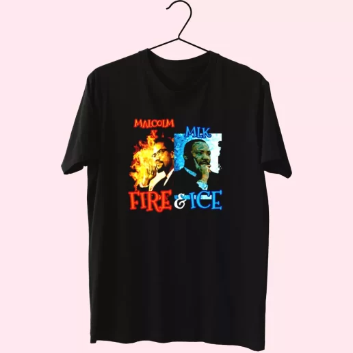 Malcolm X Martin Luther King Shirt Fire And Ice MLK Day T Shirt 1