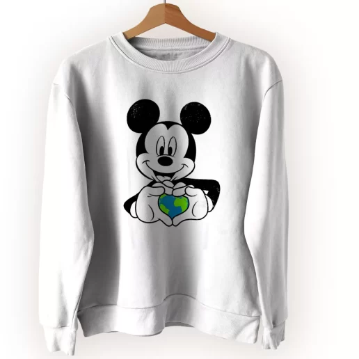 Mickey Holding Earth Sweatshirt Earth Day Costume 1